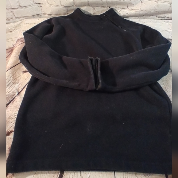 Aigle Pullover Polartec Black Zip Shoulder Fleece XL - Picture 5 of 12